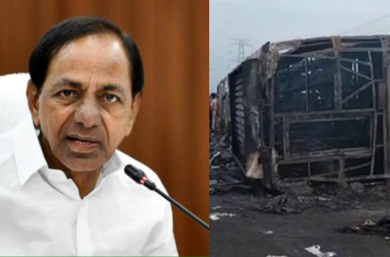 Maharashtra bus accident: KCR condoles passengers' death