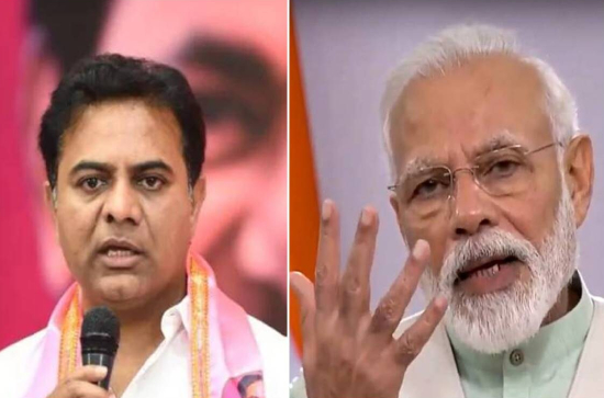 KTR blames Modi for the delay in Telangana projects