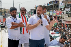 Will deposit one lakh in every woman's account : Rahul Gandhi in Telangana