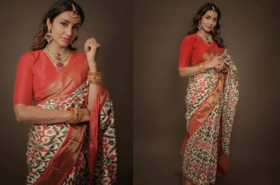 Glam Shot: Tejaswi goes for proper Patola!