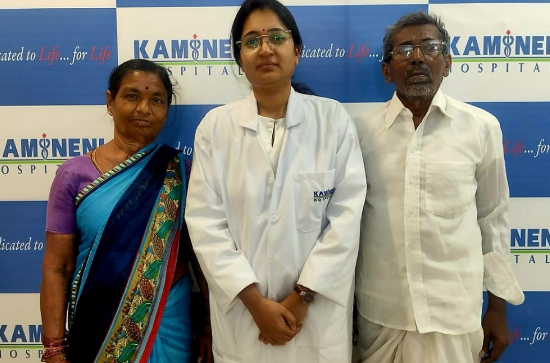 Kamineni Doctors successfully remove a mutton bone stuck near patients heart