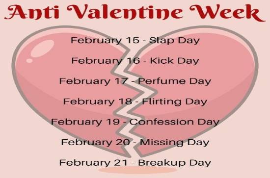 Anti-Valentine's Week begins with Slap Day today! 