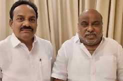 BRS MLA Jogu Ramanna escapes narrowly