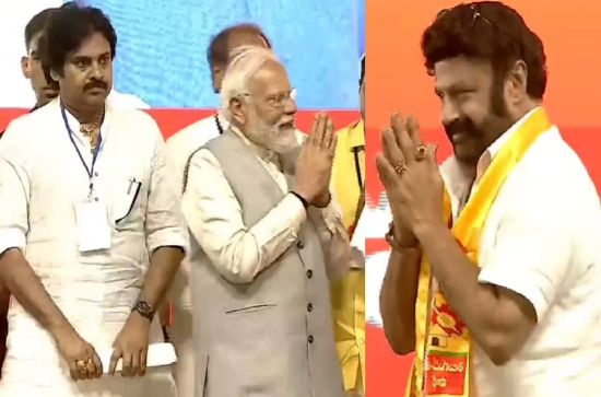 Disaster: CBN, Balayya, Modi on same stage 