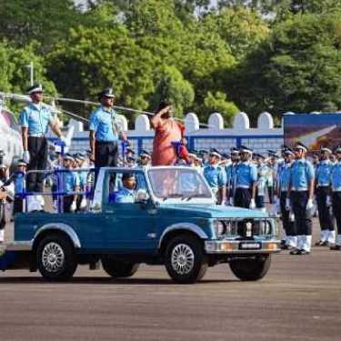 President Droupadi Murmu addresses the Combined Graduation Parade at Air Force Academy