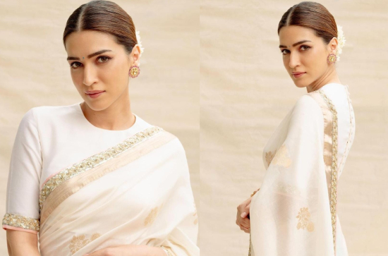 Glam Shot: Kriti Sanon wears golden-hued saree for National Awards event 