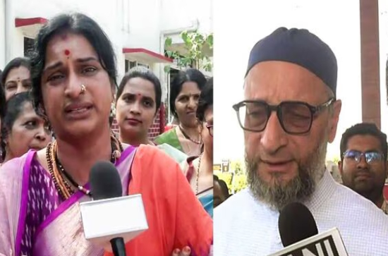 AIMIM leader Owaisi criticises EC for not action on BJP leader Madhavi Latha