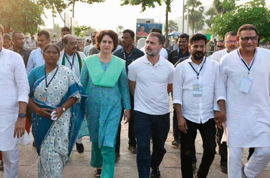 Telangana Polls: Congress promises free bus rides to women