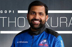 AP-Born Gopi Thotakura Makes Historic Space Voyage with Blue Origin