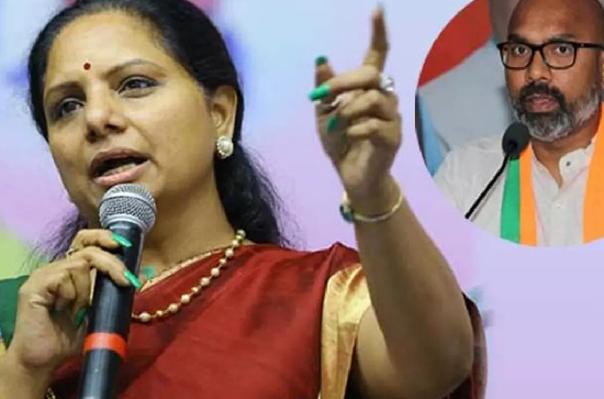 Kavitha fires on BJP MP Arvind