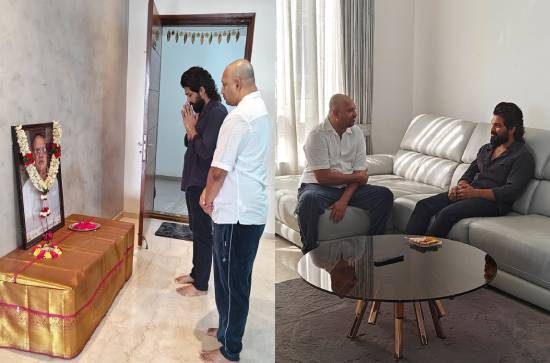 Allu Arjun calls on producer SKN, consoles him