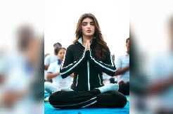 Ahead of International Yoga Day, Sreeleela takes part in an event held by Ministry of Tourism
