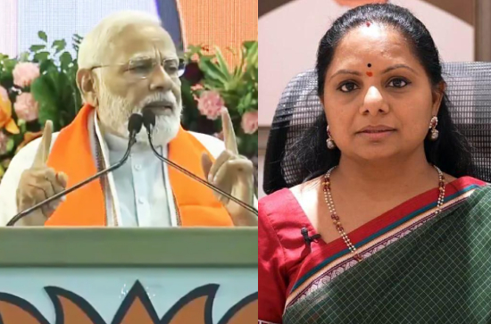 PM Modi attacks KCR's daughter