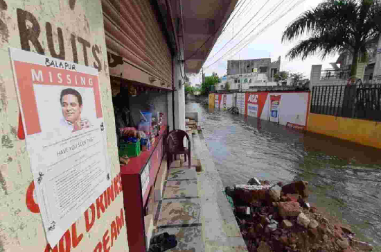 Hyderabad rains: Parties Missing Posters War