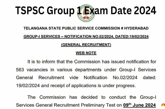 Here is the rescheduled date for Telangana Group 1 exam