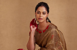 Bindu Madhavi is Elegant in Golden Saree